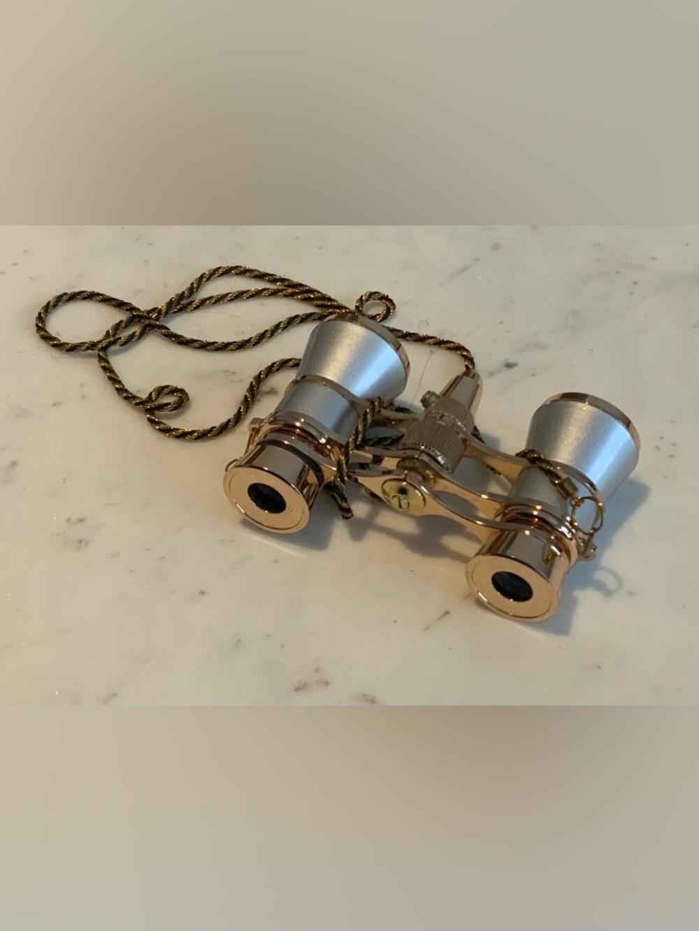 Vintage-Style Opera Glasses Binoculars in Gold and Silver